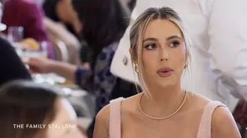 Collier porté par Sophia Rose Stallone dans The Family Stallone (Saison 2)