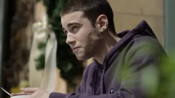 Purple hoodie worn by Ares (Julio Peña) as seen in Through My Window 3: Looking at You