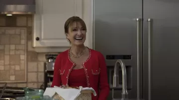 Red jacket worn by Diane Matthews (Jane Seymour) as seen in Puppy Love movie wardrobe