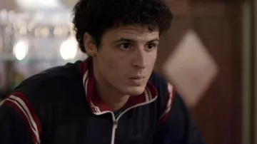 Track jacket worn by Antonio (Flavio d'Antoni) as seen in Supersex (S01E06)