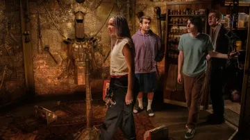 Tank top worn by Lucky (Celeste O'Connor) as seen in Ghostbusters: Frozen Empire movie outfits