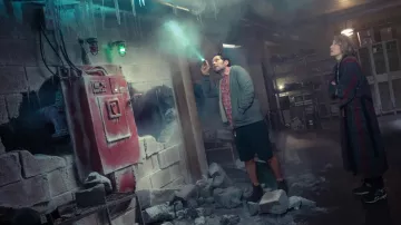 Chemise à carreaux rouge portée par Gary Grooberson (Paul Rudd) comme on le voit dans Ghostbusters : Frozen Empire