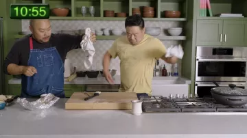 Denim Apron worn by David Chang as seen in Dinner Time Live with David Chang TV show