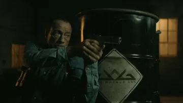 Denim shirt worn by Russell Hatch (Jean-Claude Van Damme) as seen in Darkness of Man movie