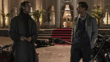 Coat worn by Rashid (Assad Zaman) as seen in Interview with the Vampire TV series (S02E02)
