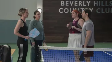 Hacks TV series: Helen Hunt is wearing Adidas Sports Leggings to portray Winnie Landell in season 3, episode 4