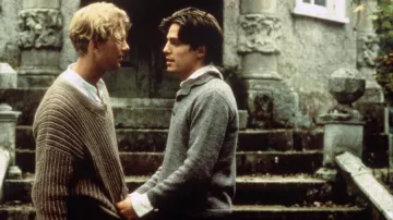 Maurice Movie Outfits: James Wilby is wearing Knitted Jumper to play Maurice Hall