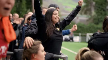 Welcome to Wrexham Outfits: Gemma Owens is wearing Black Zip Sweatshirt in season 3, episode 6