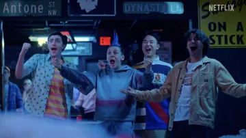 Get the looks of Cobra Kai Season 6: Hawk aka Eli Moskowitz (Jacob Bertrand) wears Tie and dye Hoodie in episode 1 of the TV series