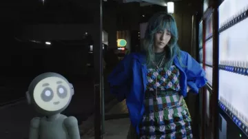 Obtenez les looks de Sunny Outfits : Annie The Clumsy porte une robe imprimée pour jouer Mixxy dans la saison 1, épisode 4