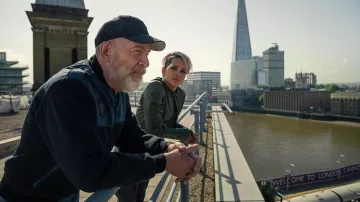 Get the looks from  The Union movie: J. K. Simmons is wearing hat cap to portray Tom Brennan