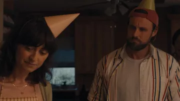 Omni Loop Movie Outfits: Morris (Chris Witaske) wears White Striped Shirt