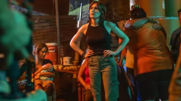 Tenues de Long Gone Heroes : Julia (Eden Brolin) porte une belle montre noire