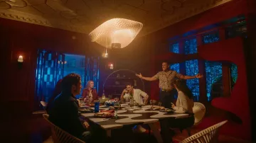 It's What's Inside Movie Outfits: Nikki (Alycia Debnam Carey) wears Red Leather jacket