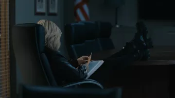 Scream VI Movie Outfits: Kirby Reed (Hayden Panettiere) wears leather black boots