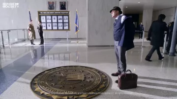 Outfits of The Blacklist: Raymond Reddington AKA Red (James Spader) uses Brown leather briefcase in season 1, episode 1