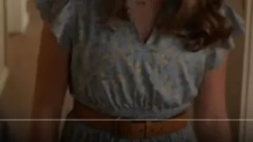 Blue Dress with Yellow Flowers of Missy Cooper (Raegan Revord) in Young Sheldon (S07E03)