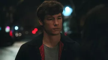 Brad Ackerman's (Kyle Allen) black jacket with red interior in Tomorrow Is Another Day