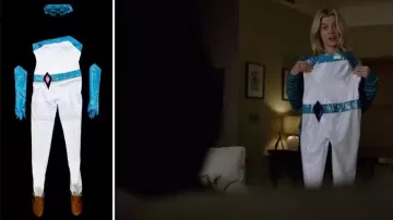 Superhero costume of Jessica Jones (Krysten Ritter) in Marvel's Jessica Jones (S01E05)