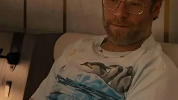 Platonique Seth S02 Rogen Penguin T-Shirt porté par Will (Seth Rogen) en Platonique (S02E04)
