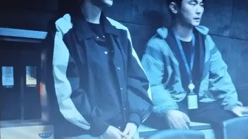 Black jacket with white stripe worn by Song Seol (Gong Seung-yeon) in First Intervention Unit