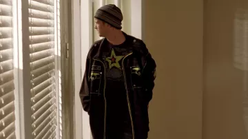 Black and Neon Zip Up Hoodie/Jacket of Jesse Pinkman (Aaron Paul) in Breaking Bad (S02E08)