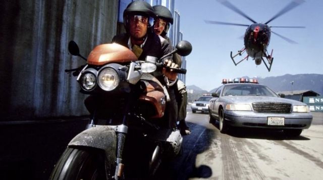 La moto de Ben Affleck dans Paycheck