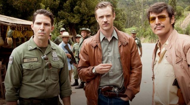 Brown leather jacket from Steve Murphy in Narcos