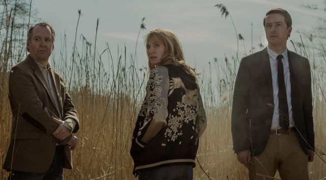 The jacket is embroidered with the actress Eva Thörnblad in the series Jordskott, in the forest of the disappeared