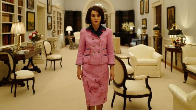 The tailor pink of Jackie Kennedy (Natalie Portman) in Jackie