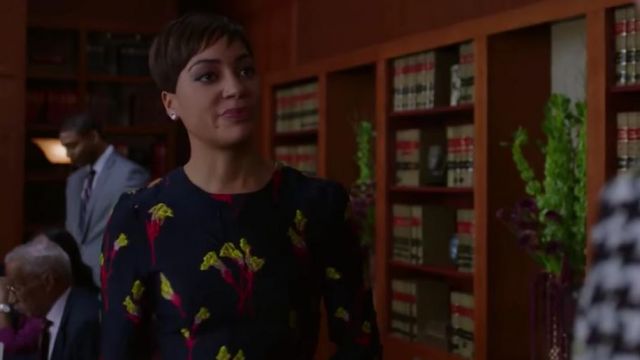 The embroidered dress from Lucca Quinn (Cush Jumbo) in The Good Fight