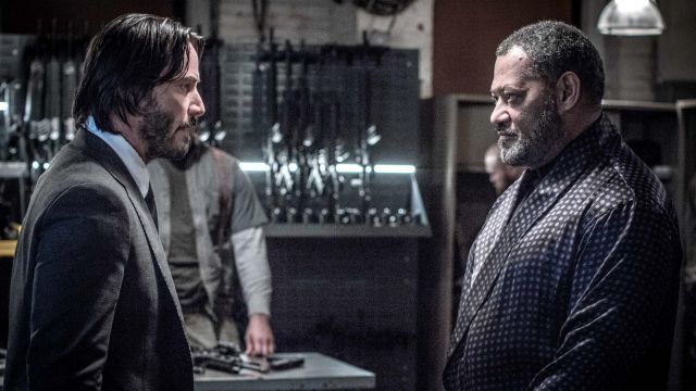 The dress of house of Laurence Fishburne in John Wick 2