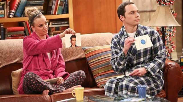 The robe plaid Sheldon Cooper (Jim Parsons) in The Big Bang Theory