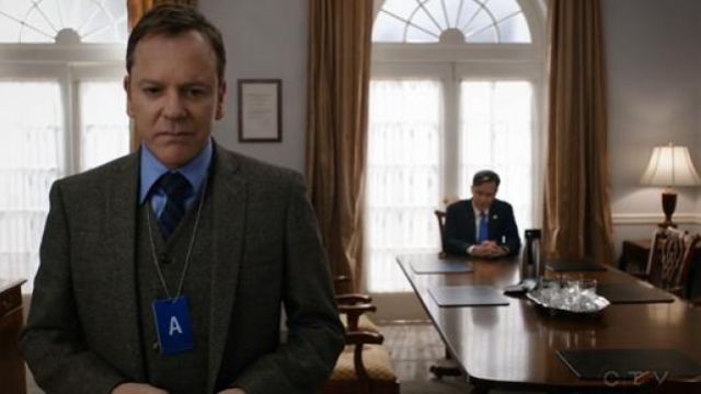 The costume of the President Kirkman (Kiefer Sutherland) in Designated Survivor