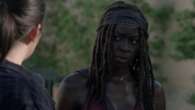 Pañuelo de Michonne (Danai Gurira) en The Walking Dead S08E06