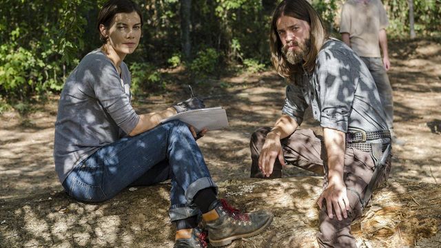 Bottes portées par Maggie Greene (Lauren Cohan) comme on le voit dans The Walking Dead S08E04