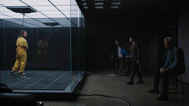 The vest zips worn by Batou (Pilou Asbæk) in Ghost in The Shell