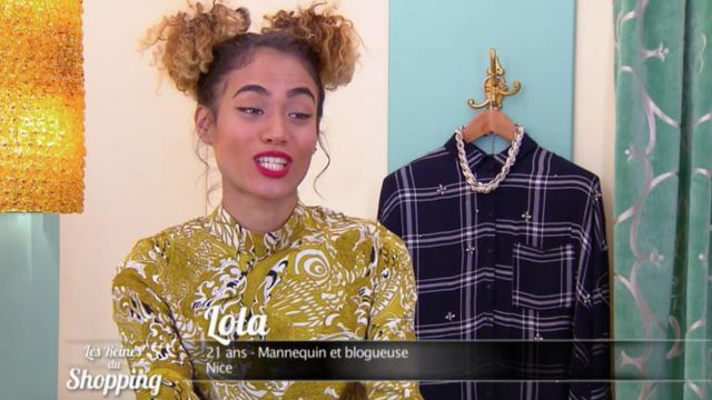 The top yellow of the candidate Lola in The queens of shopping "casino Night" of the 10/04/2018