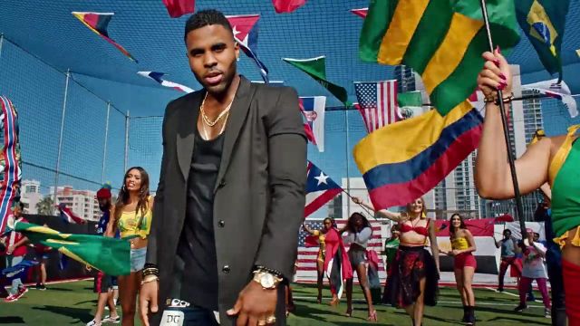 The jacket worn by Jason Derulo in his clip Colors