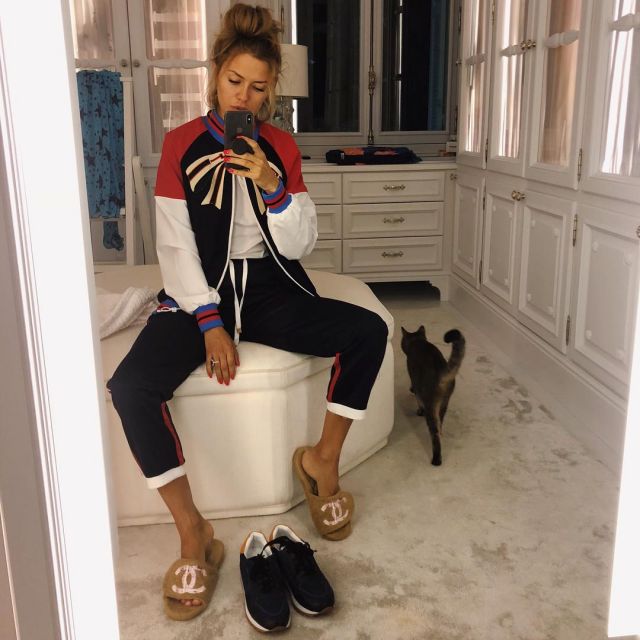 Chanel Fur Slippers worn by Victoria Bonya as seen in her Instagram account  | Spotern