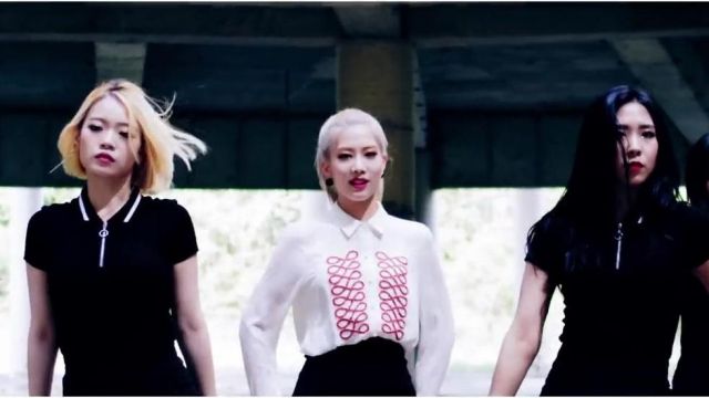 White blouse worn by Loona Kim Lip as seen in Eclipse video clip