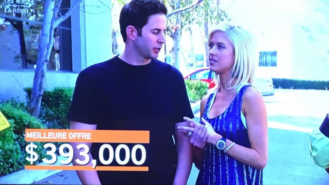 The T-shirt tank top blue of Christina El Moussa in the Kings of the Reno