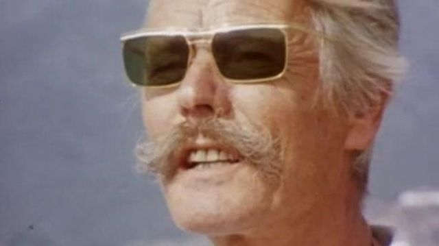 Sunglasses worn by Don Domingo as seen in the video DR 70'erne tur retur