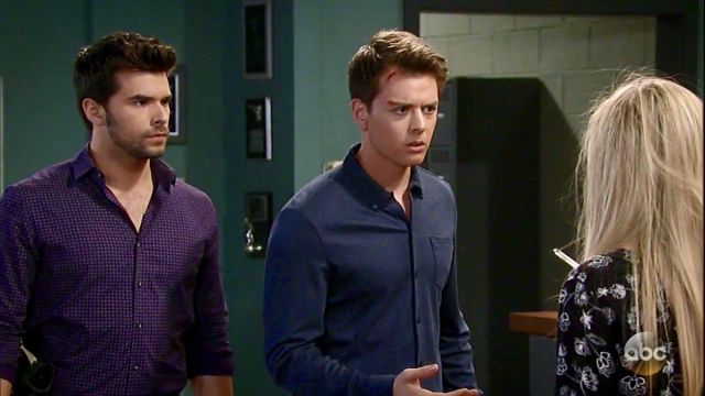 Harrison Chase (Josh Swickard) purple shirt in General Hospital 2018 ...