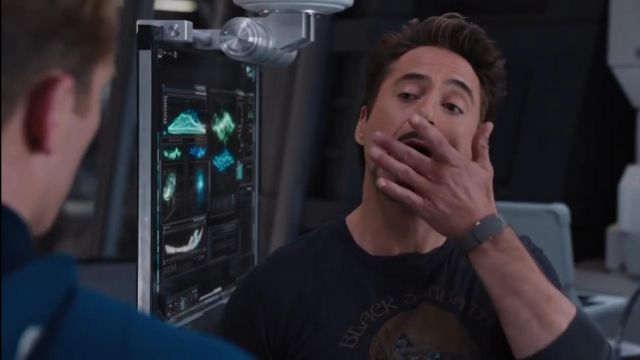 The watch of Tony Stark (Robert Downey Jr. ) in the Avengers