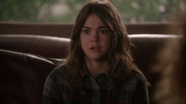 plaid shirt worn by Callie Jacob (Maia Mitchell) as seen in The Fosters S04E13