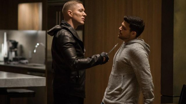 The black leather jacket from Tommy Egan Joseph Sikora in Power