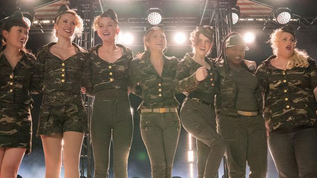 Camouflage Jacket worn by Chloe (Brittany Snow) and the Bellas as seen in Pitch Perfect 3