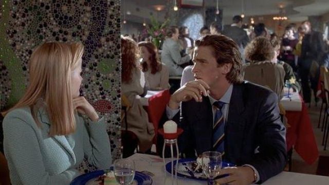 Cravate rayée porté par Patrick Bateman (Christian Bale dans American Psycho