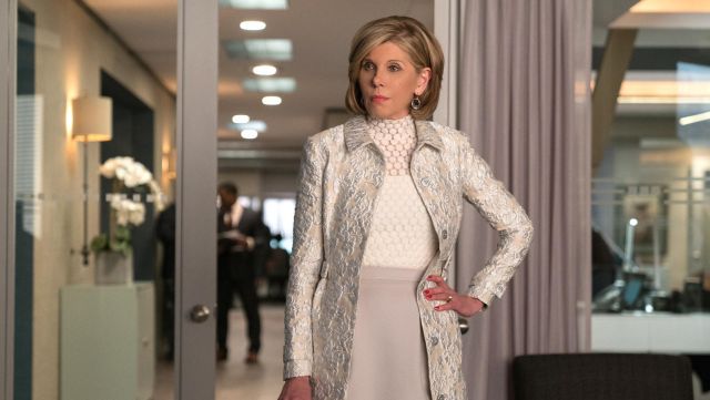 White coat worn by Diane Lockhart (Christine Baranski) as seen in The Good Fight S01E06